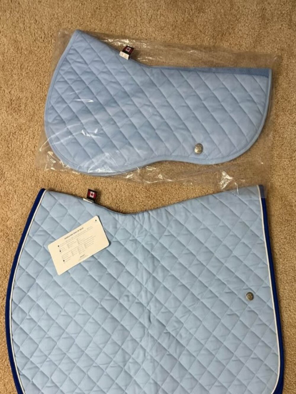 Baby Blue Ogilvy Saddle Pad Set